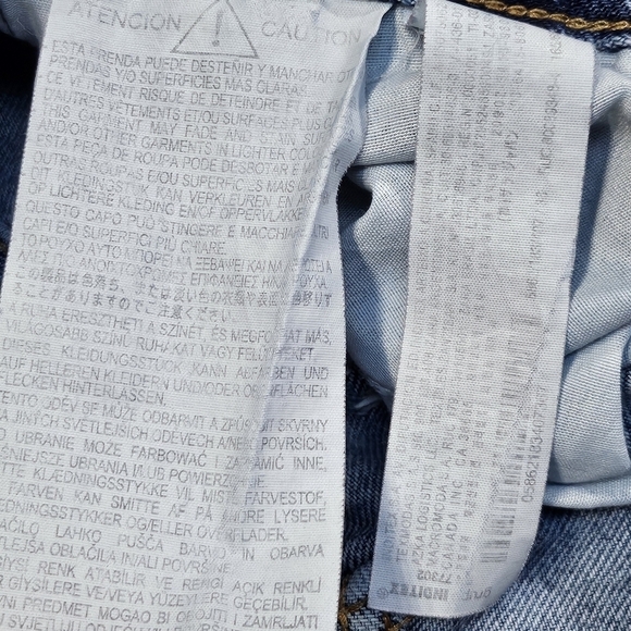 Zara Straight Leg Button Fly Blue Denim Jeans Size 4 - Picture 7 of 9